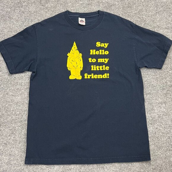Vintage You Me And Dupree Say Hello To My Little Friend T Shirt Navy Blue Large - Picture 1 of 8